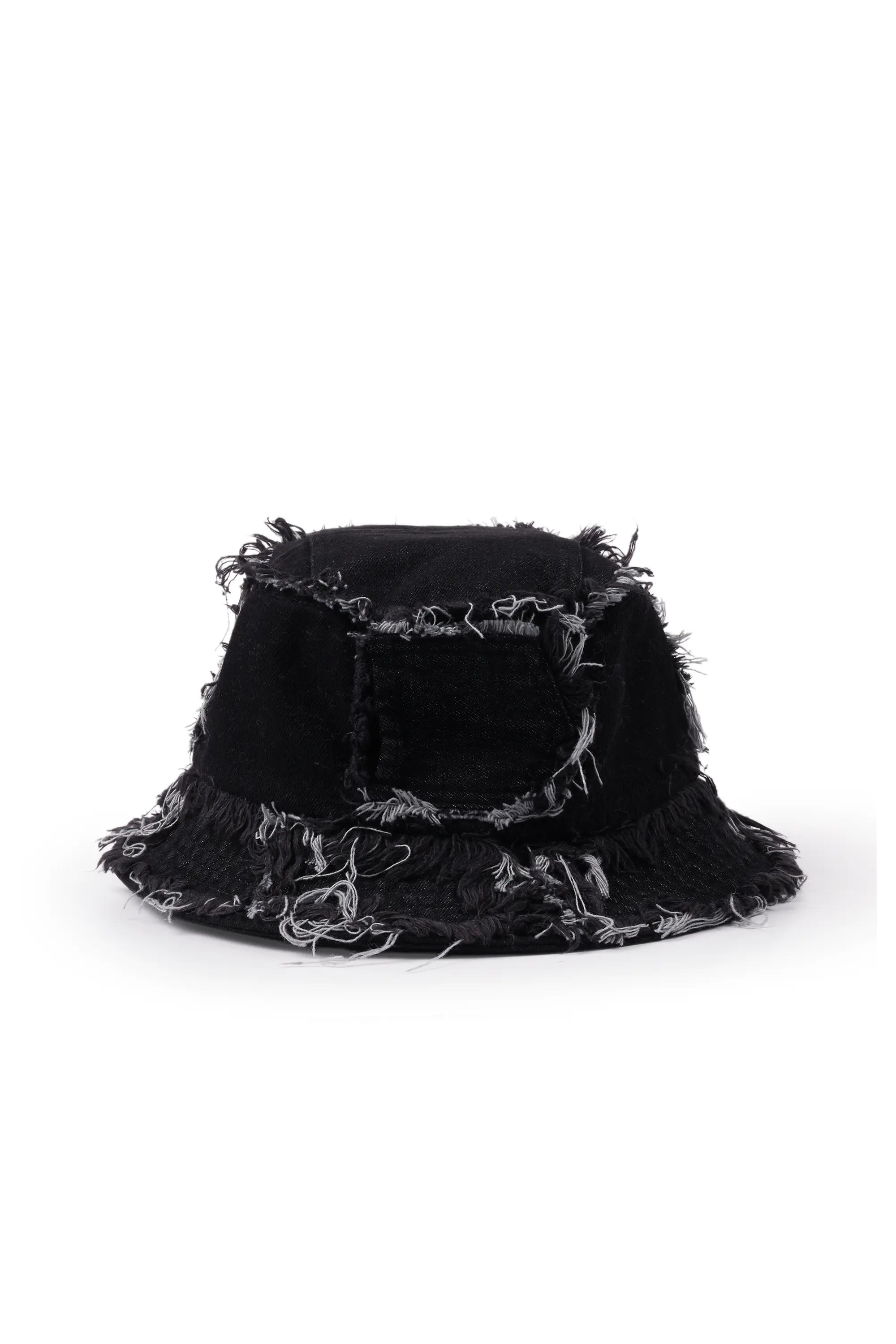 Ivo Black Patchwork Bucket Hat