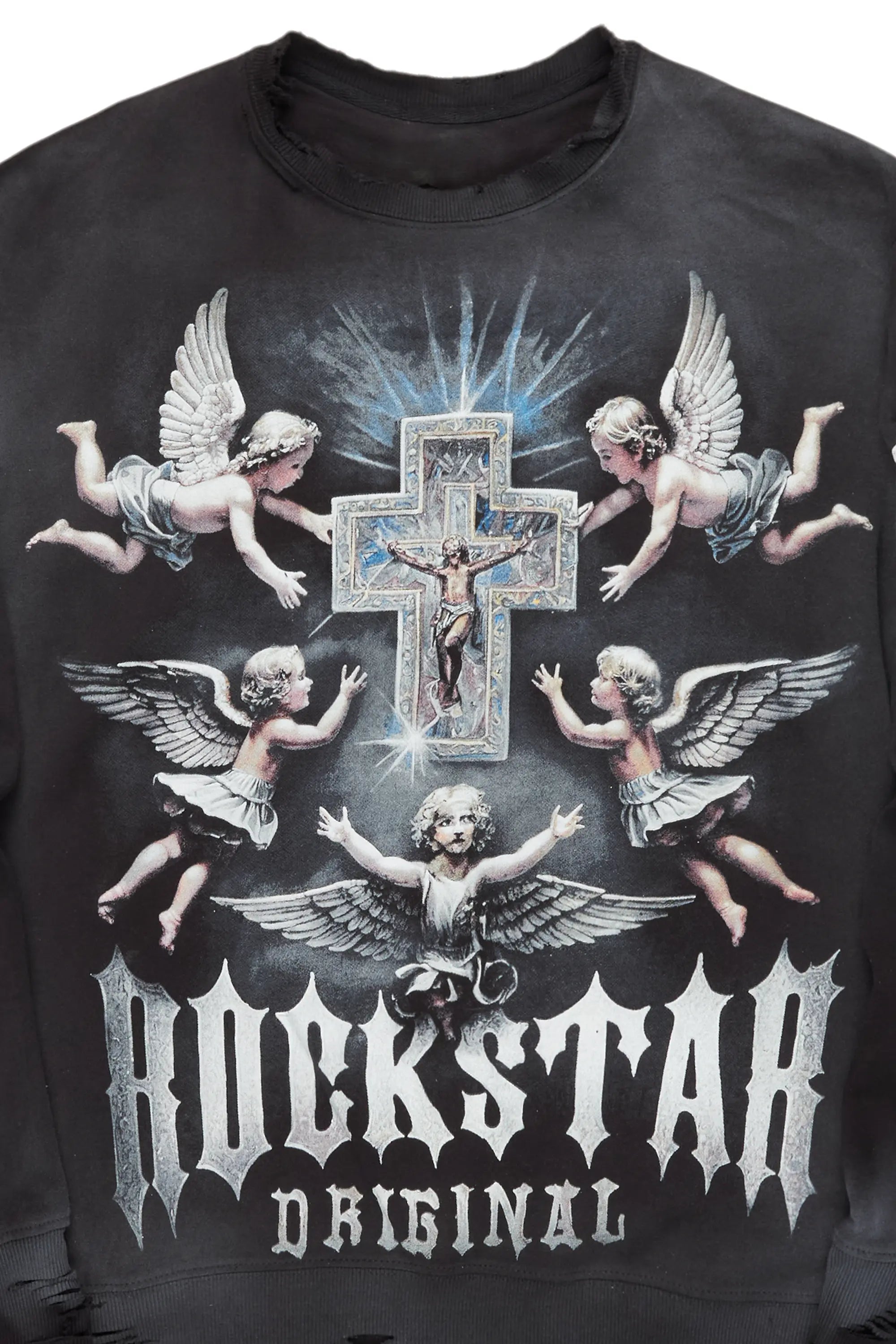 Adem Black Graphic Crewneck