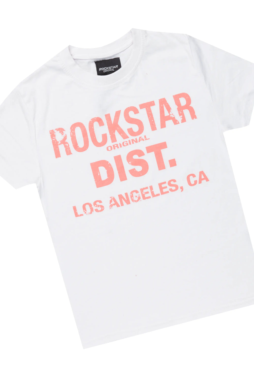 Boys Koen Coral T-Shirt/Stacked Flare Jean Set