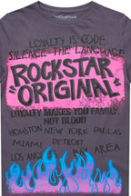 Boys Beno Denim Blue Graphic T-Shirt