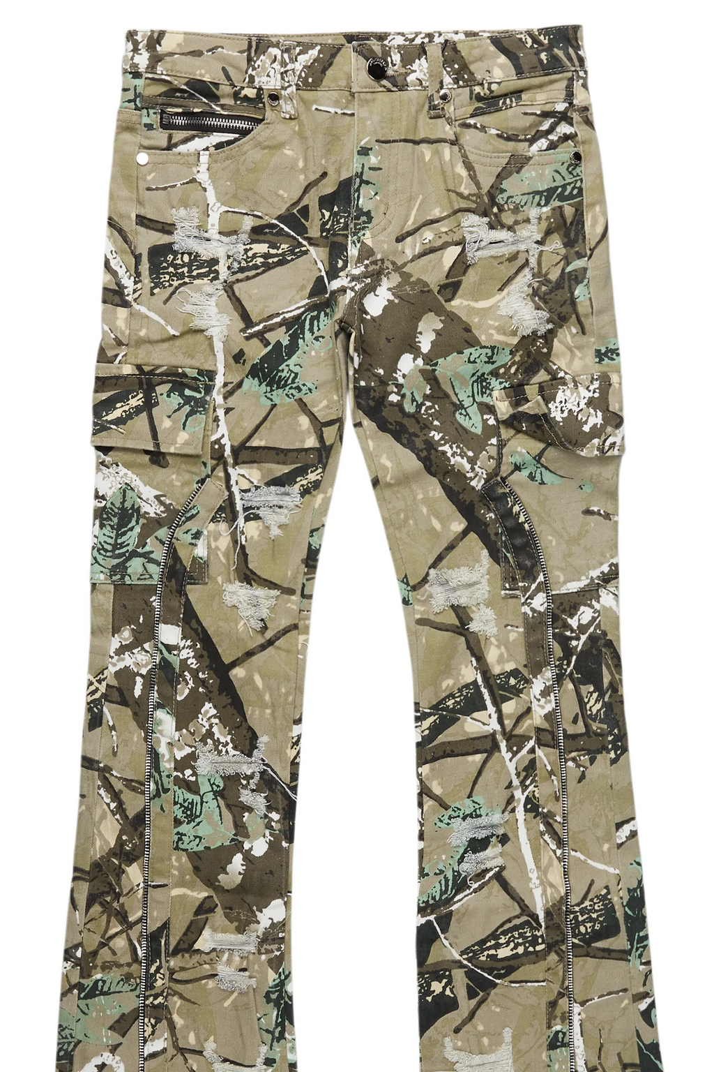 Boys Hutch Tree Camo Stacked Flare Jean