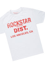 Lake White/Red Oversized T-Shirt/Stacked Track Pant Set