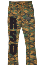 Bansi Faded Camo Super Stacked Trackpant