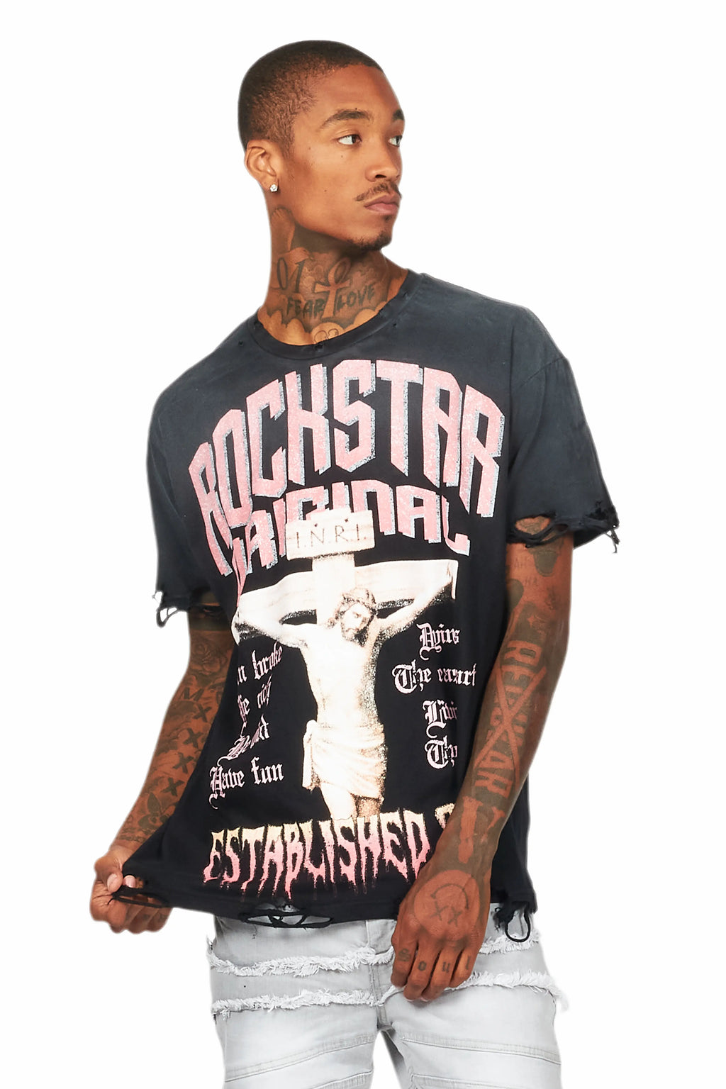 Awready Black Oversized Graphic T-Shirt