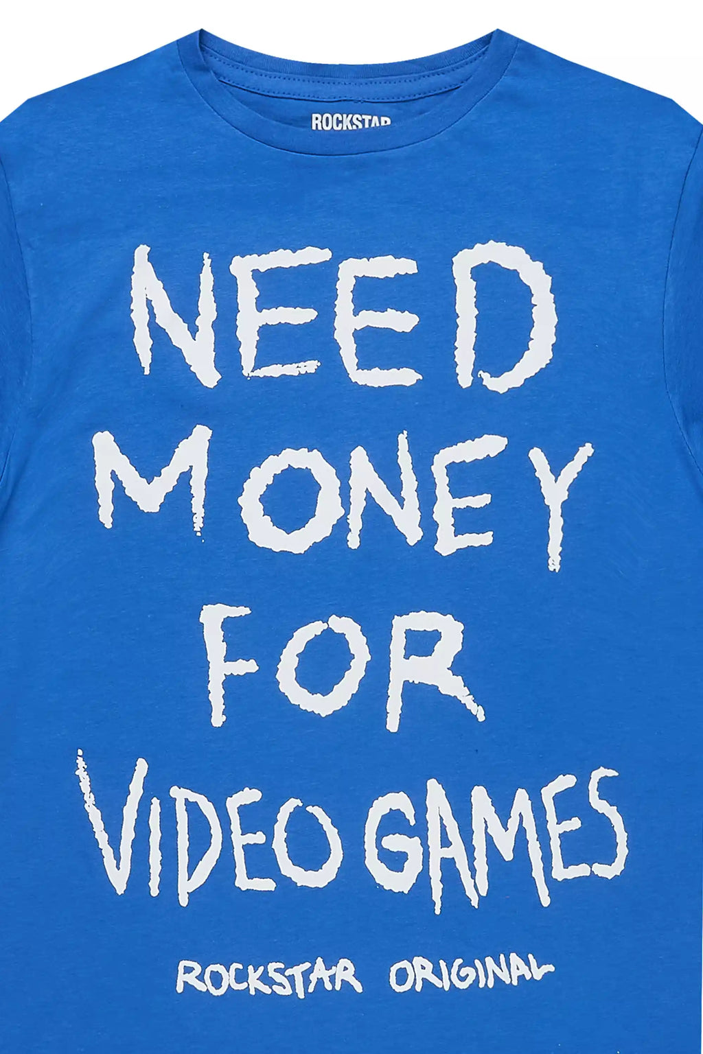 Boys M4 Video Games Royal Blue/White Graphic T-Shirt