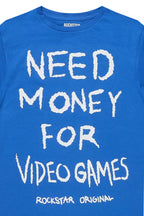 Boys M4 Video Games Royal Blue/White Graphic T-Shirt