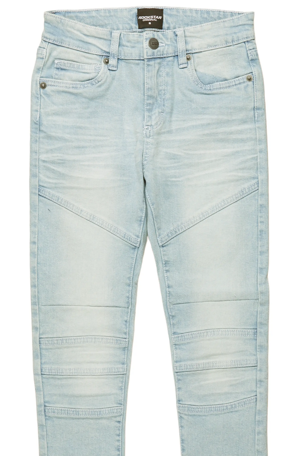 Girls Hale Blue Biker Skinny Jean