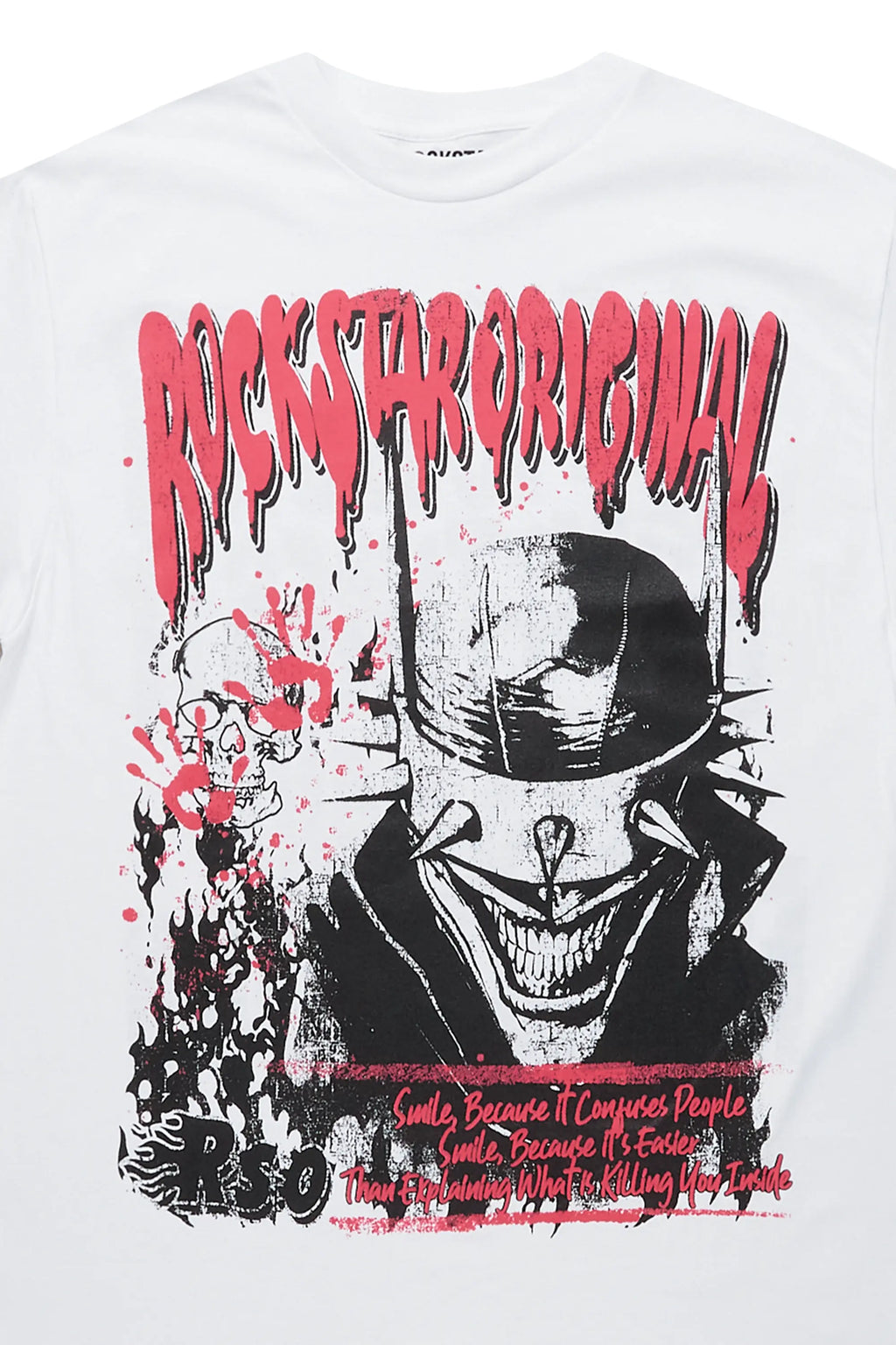 Too Serious White Graphic T-Shirt