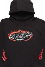 Draven Black/Red Graphic Hoodie