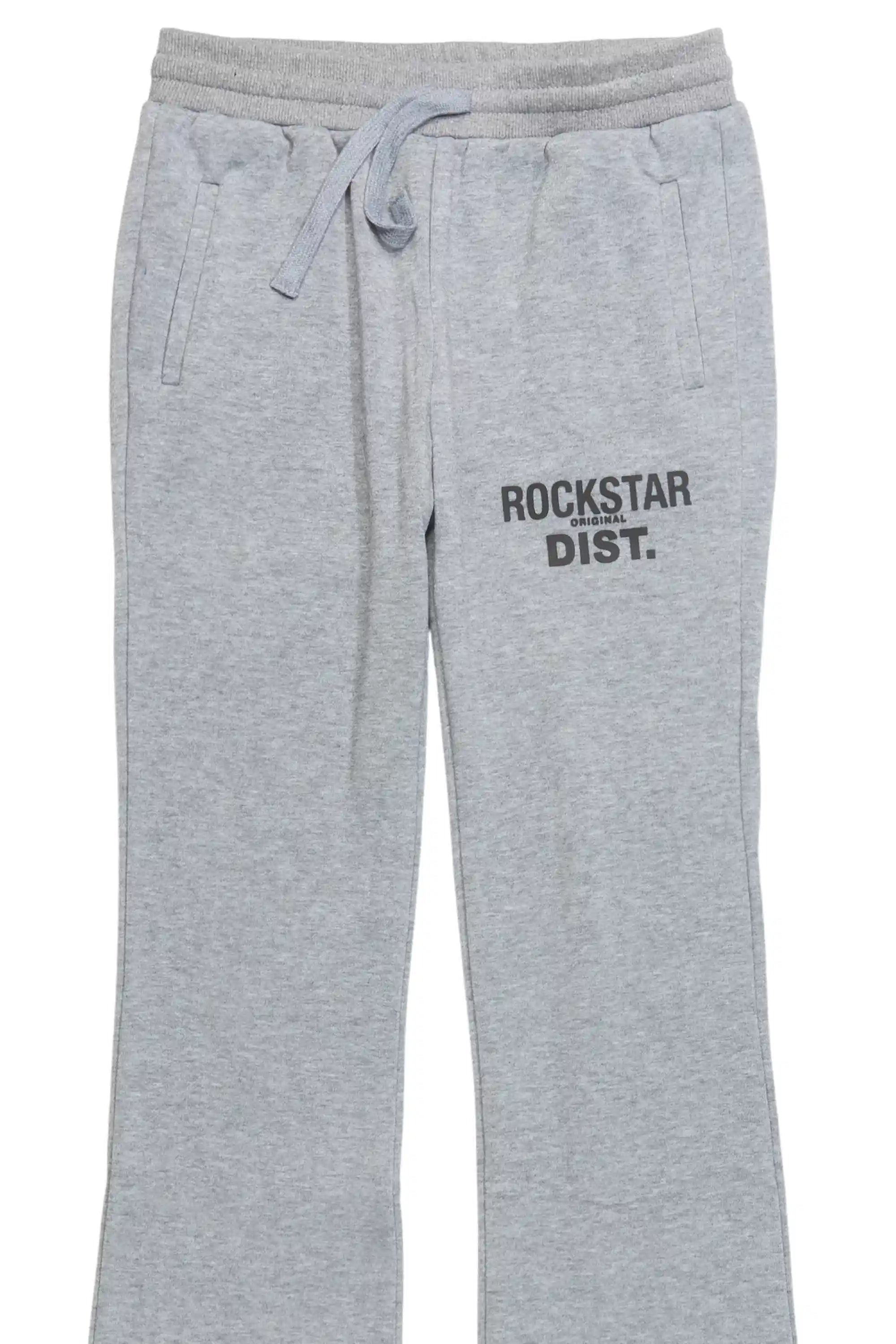 Girls Juliana Grey Stacked Flare Pant