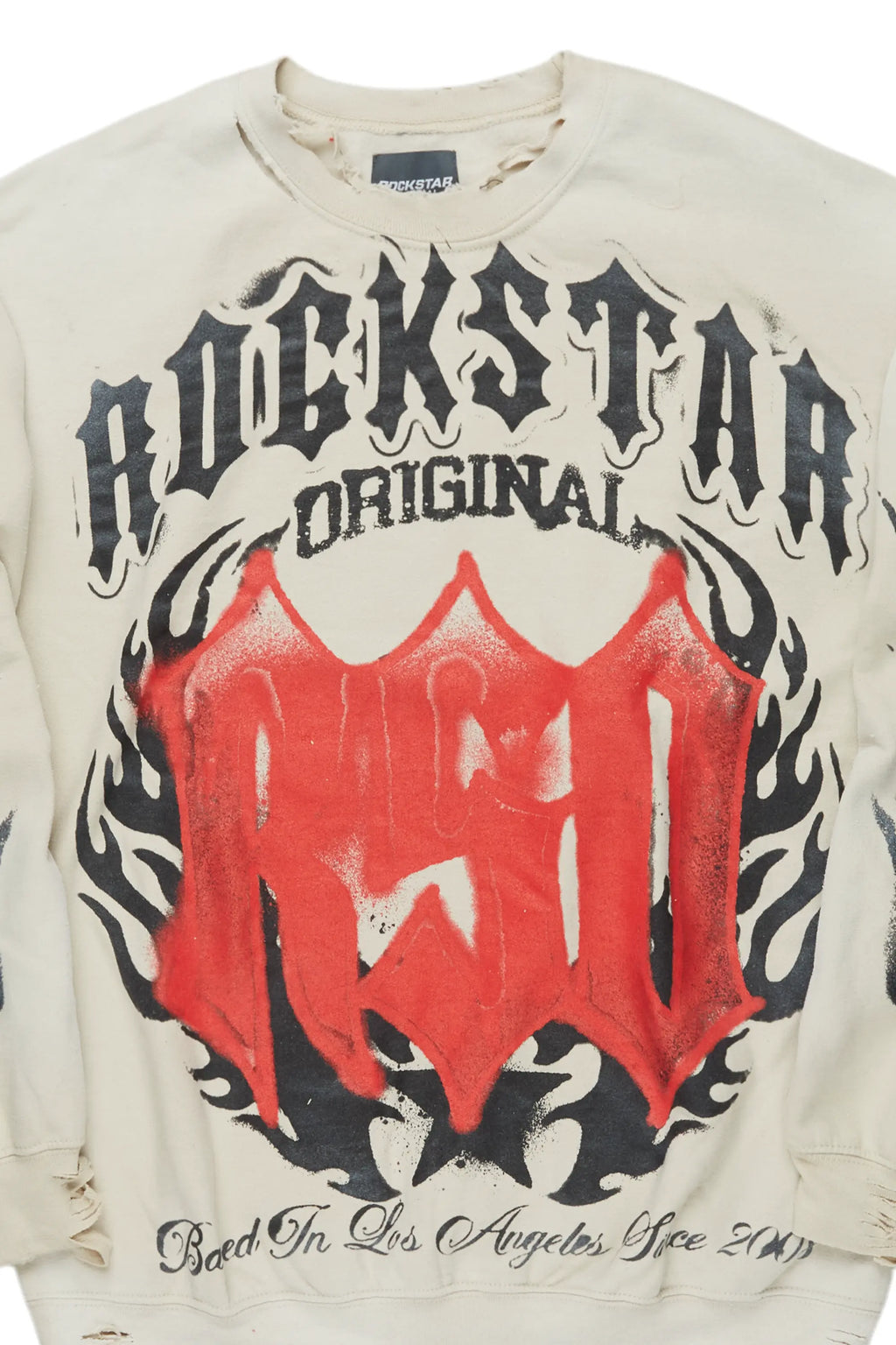 Boaz Beige Graphic Crewneck