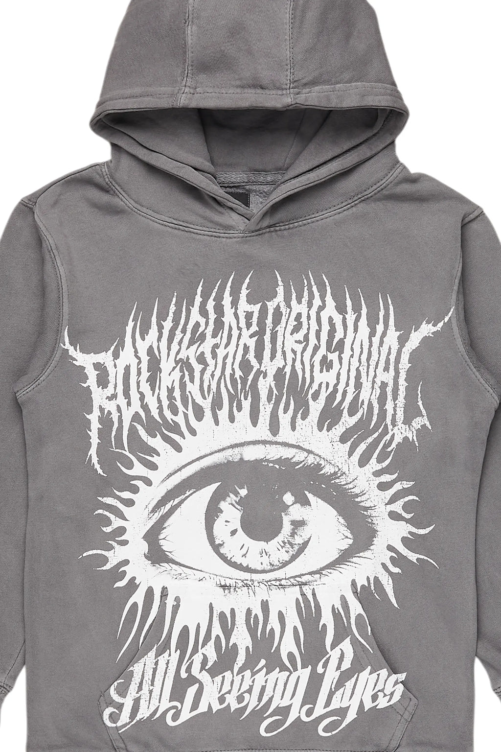 Boys All Eyes Grey Graphic Hoodie