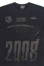 Amos 2.0 Black Graphic Rhinestone T-Shirt