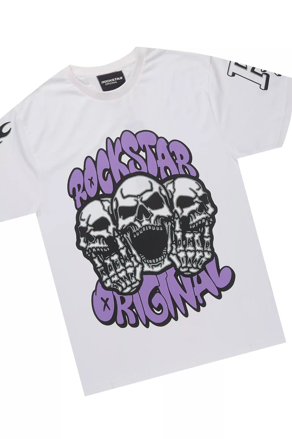 Rune Purple/White T-Shirt/Stacked Flare Track Set