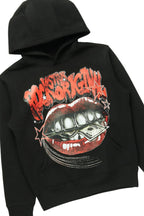 Boys Bloke Black Hoodie/Stacked Flare Jean Set