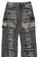 Boys Berdi Black Baggy Fit Jean