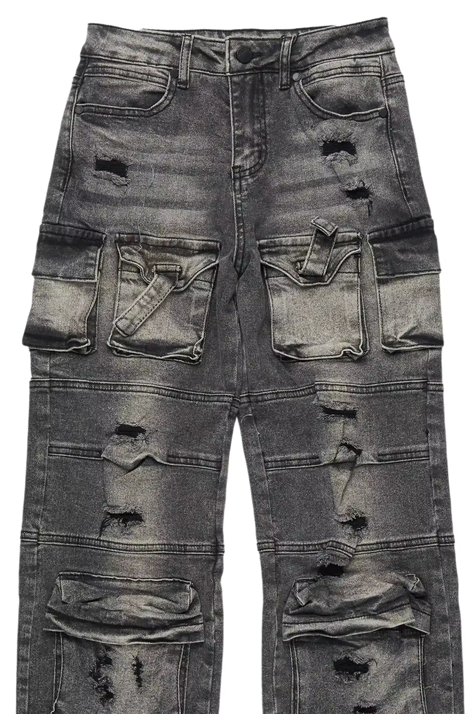 Boys Berdi Black Baggy Fit Jean