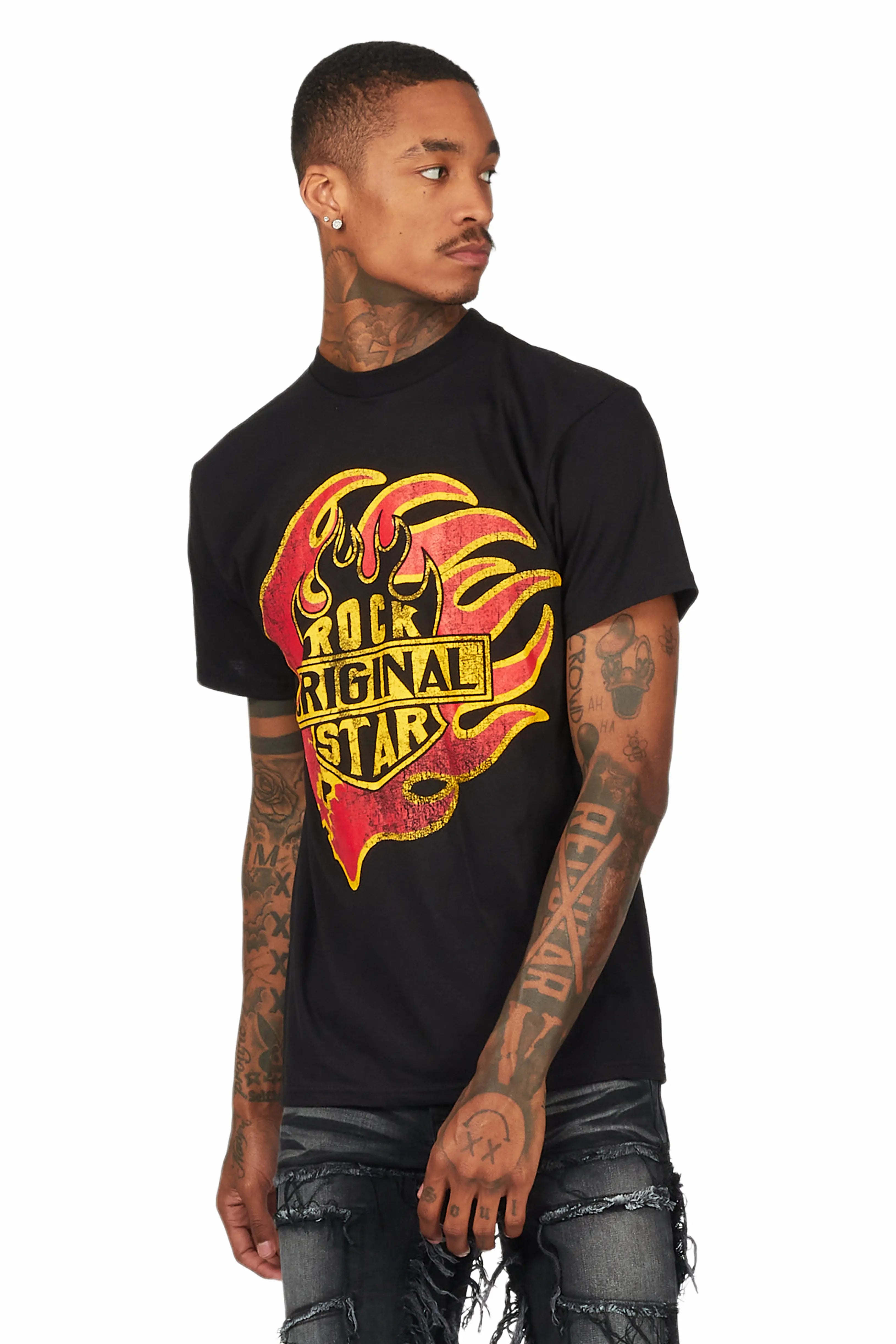 Station Black Graphic T-Shirt