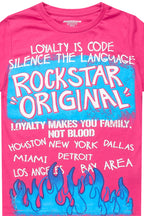 Girls Bridgette Fuchsia/Blue Graphic T-Shirt