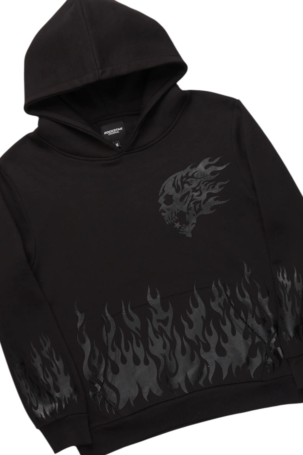 Bubble Black/Black Stacked Flare Hoodie Track Set