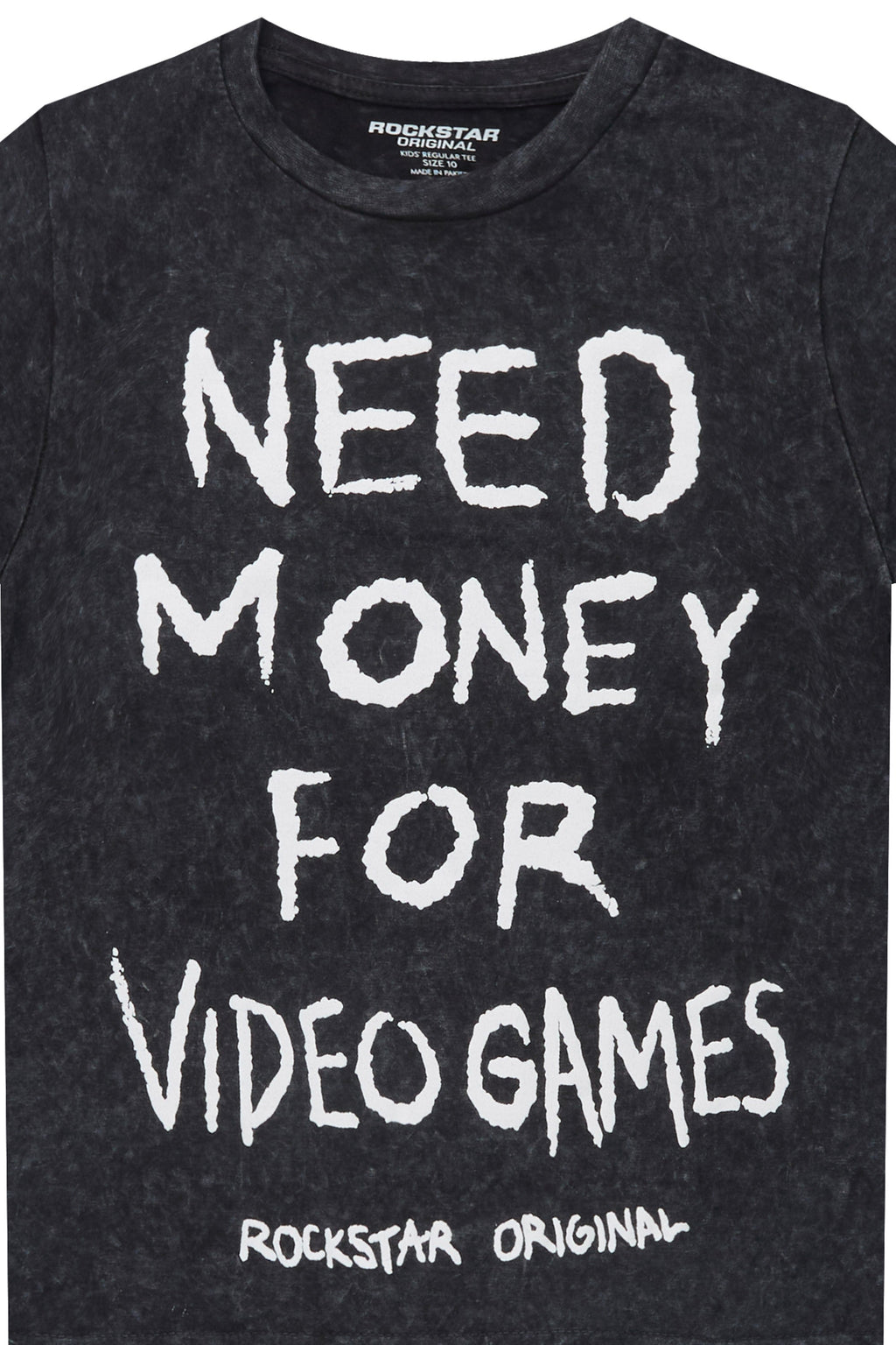 Boys M4 Video Games Vintage Black Graphic T-Shirt