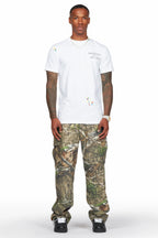 Acko Green Tree Camo Cargo Graphic Pants