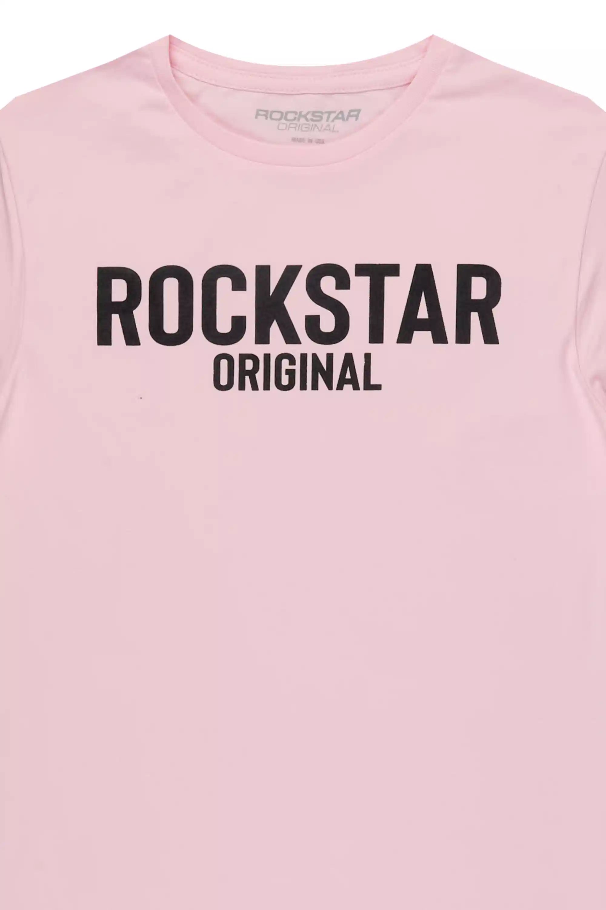 Boys Sana Pink/Black Graphic T-Shirt