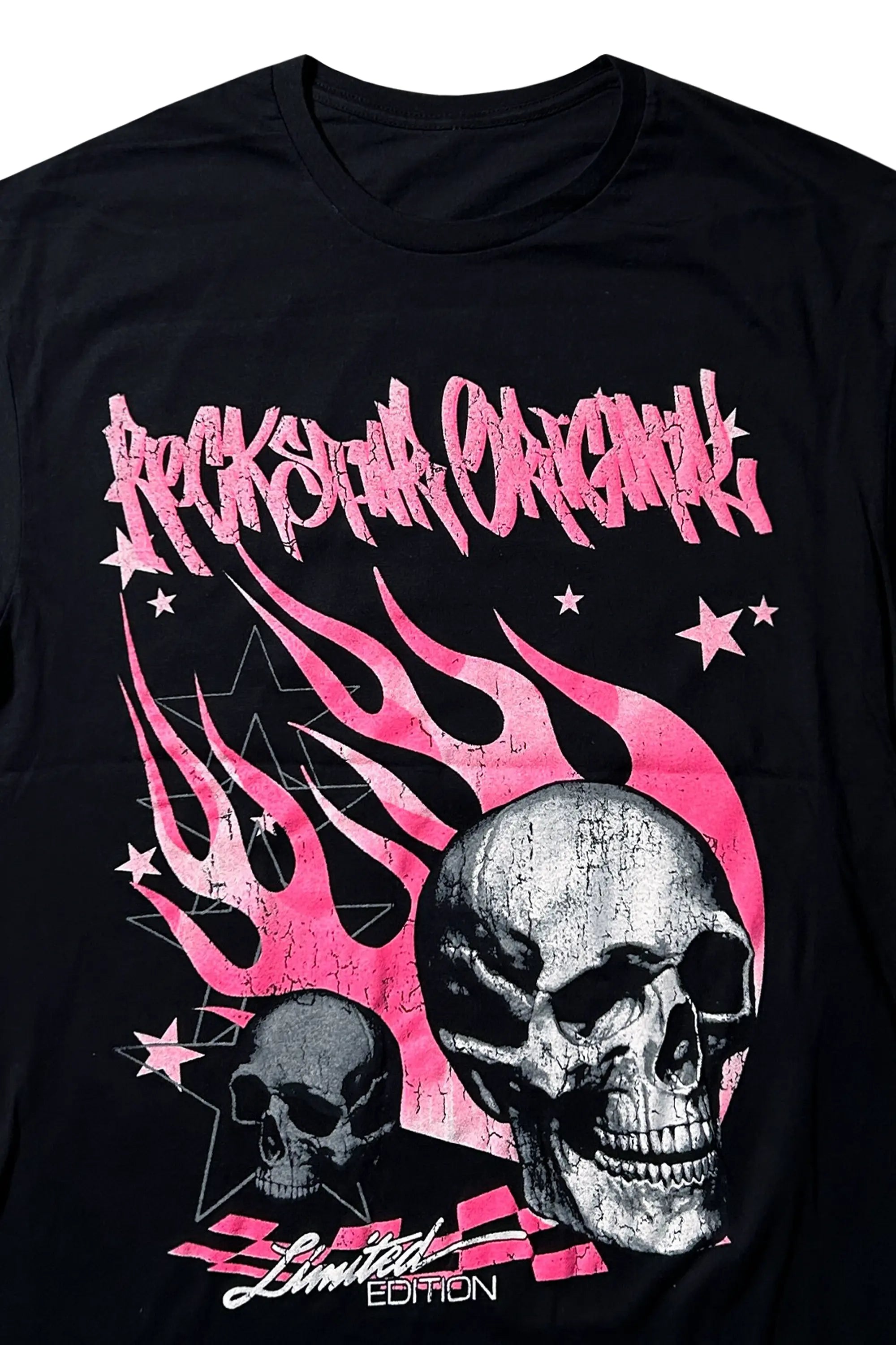 Anesso Black Graphic T-Shirt