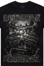 Aithan Black/Grey Graphic Rhinestone T-Shirt