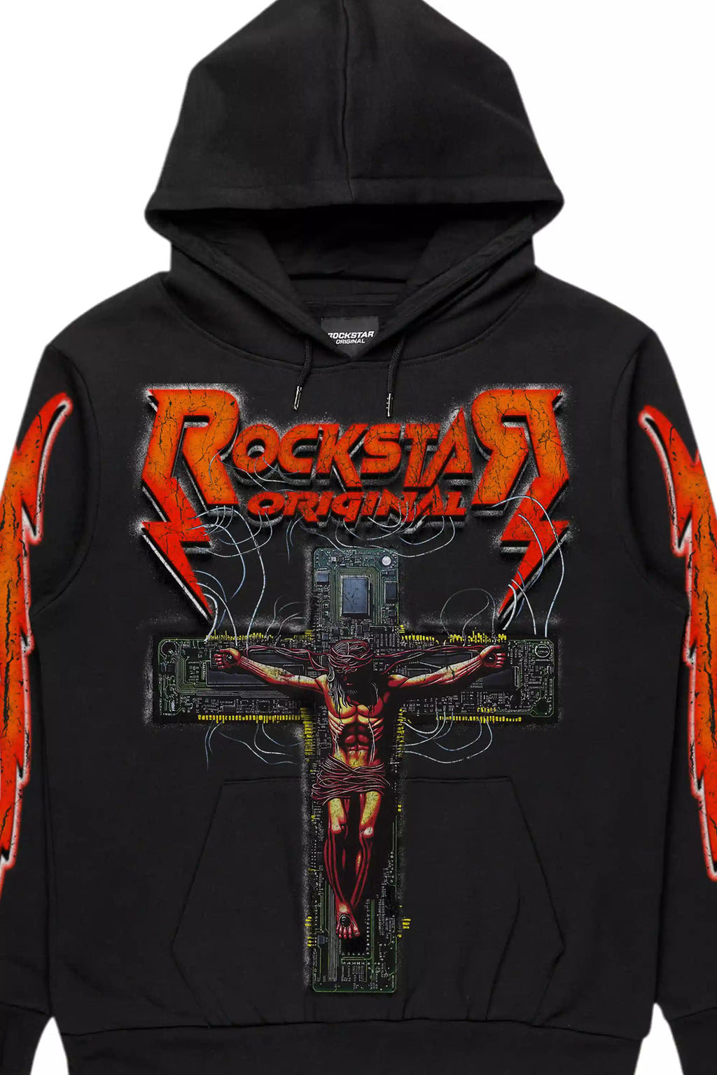Sarena Black Graphic Hoodie