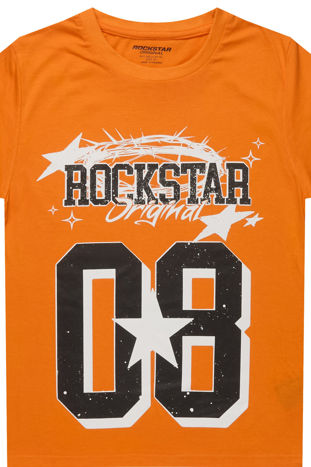 Boys Allstar Orange/Black Graphic T-Shirt