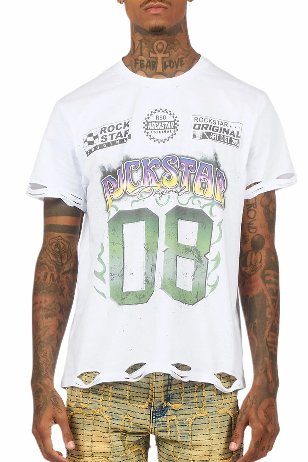 Quito White Graphic Oversized T-Shirt