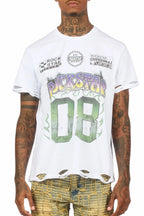 Quito White Graphic Oversized T-Shirt