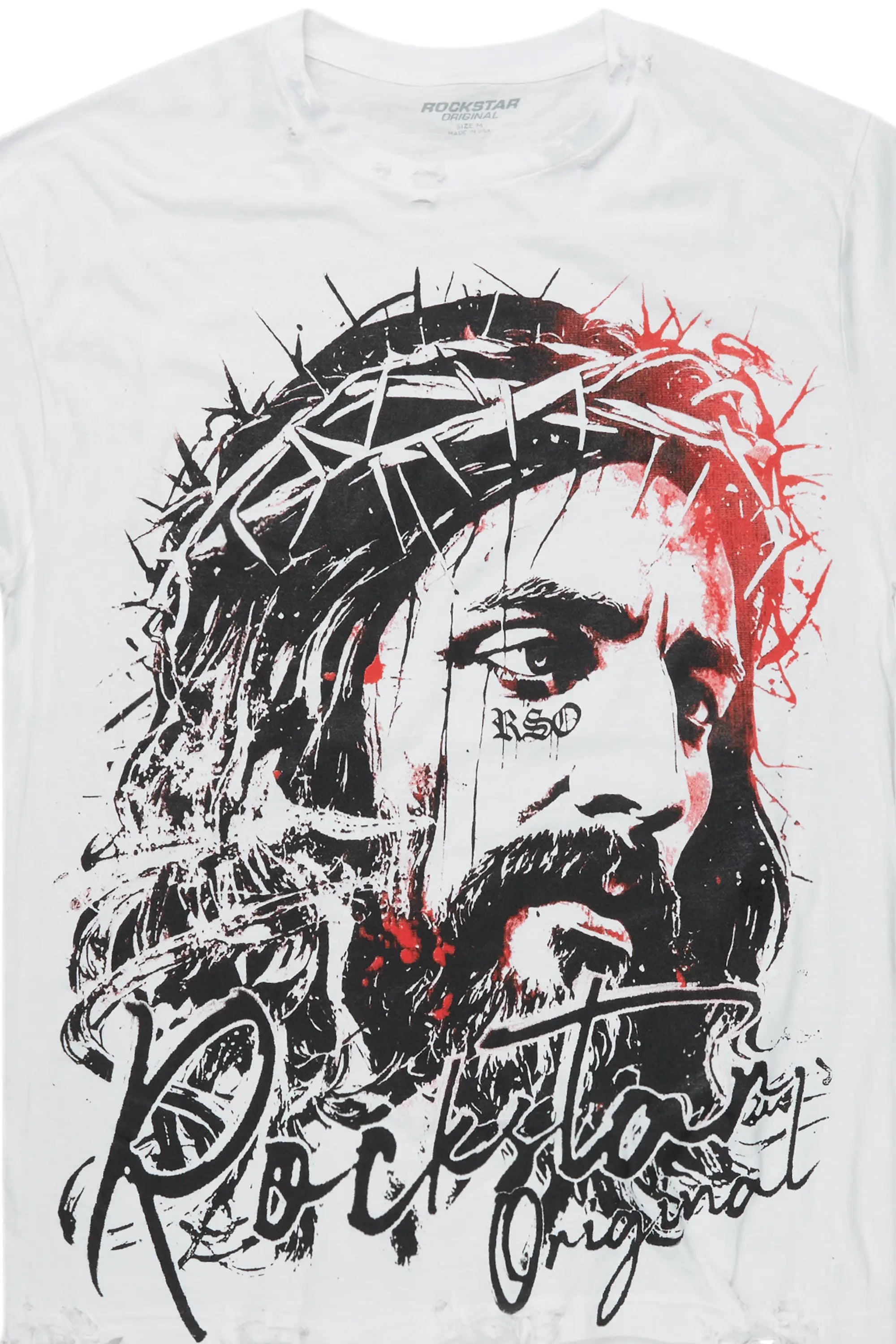 Bedros White Oversized Graphic T-Shirt