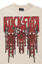 Boys Aleser Beige Graphic T-Shirt