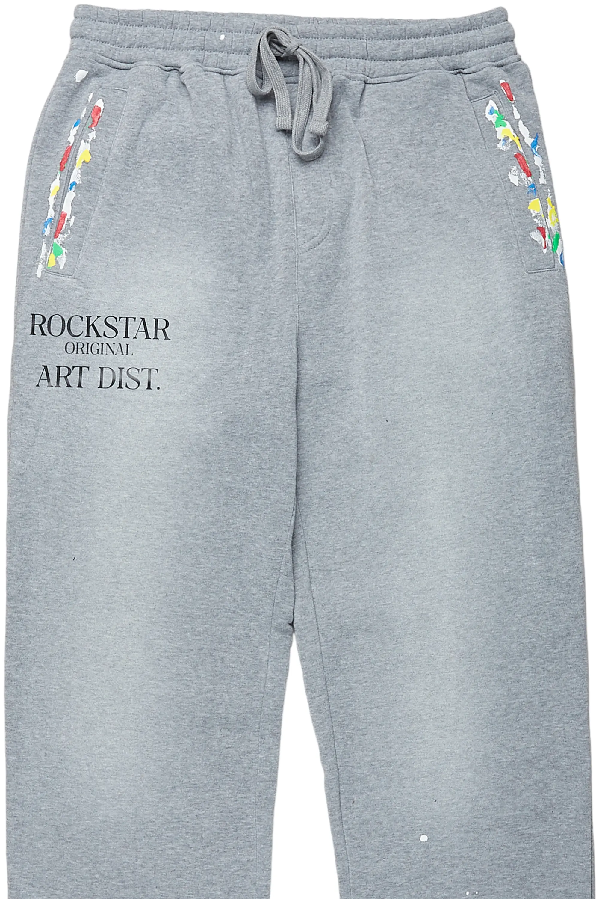 Alix Heather Grey Baggy Fit Sweatpants