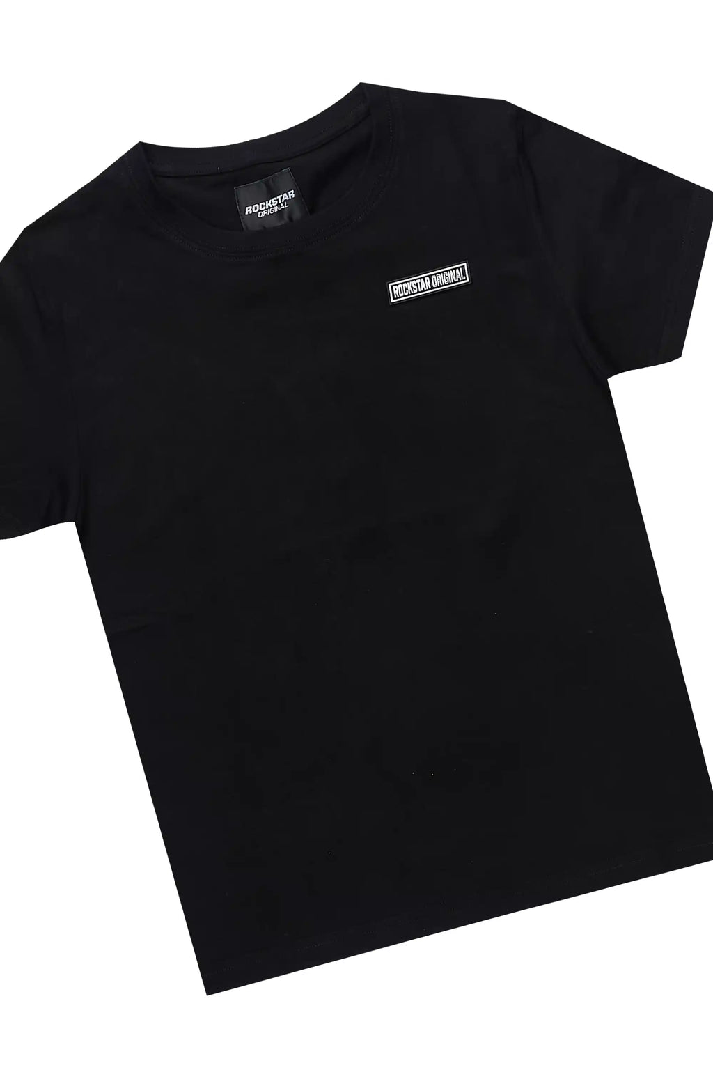 Boys Zayn Black/Black Graphic Short Set