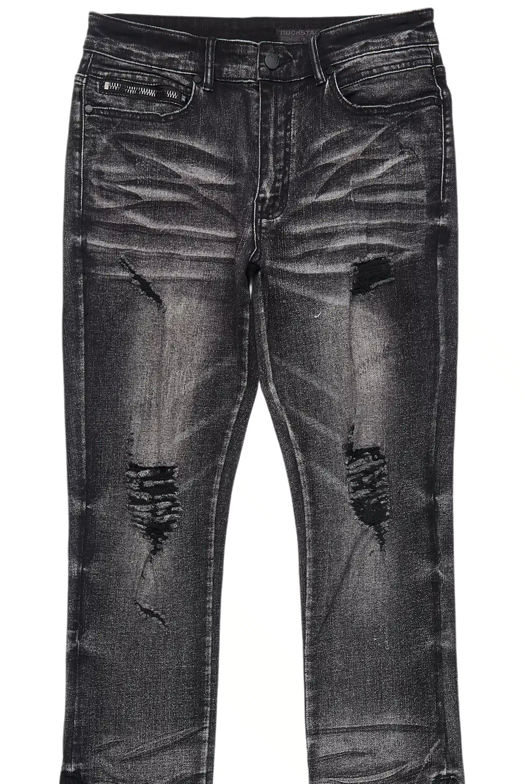 Jaymes Grey Stacked Flare Jean