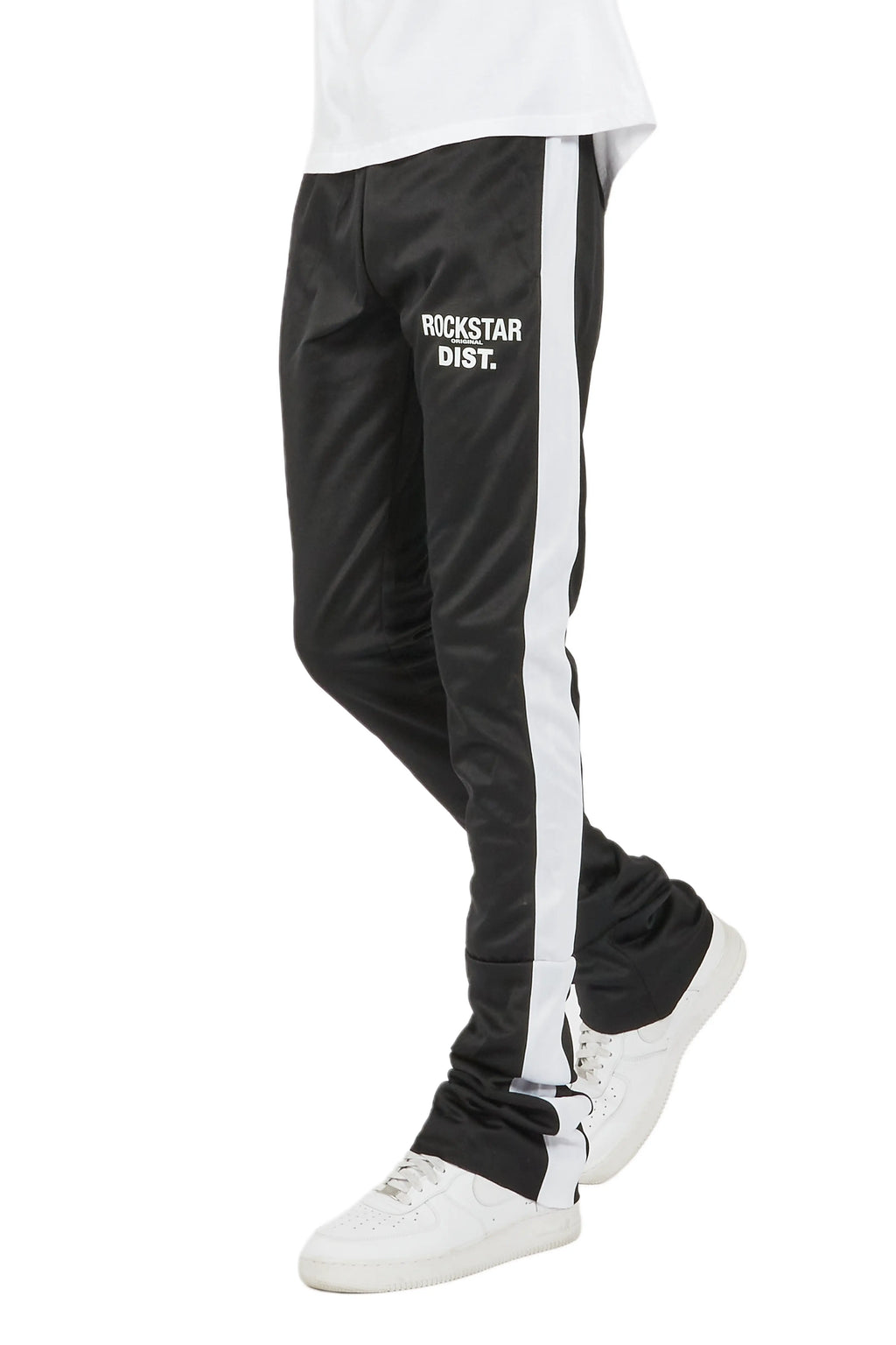 Keller Black/White Super Stacked Track Pant