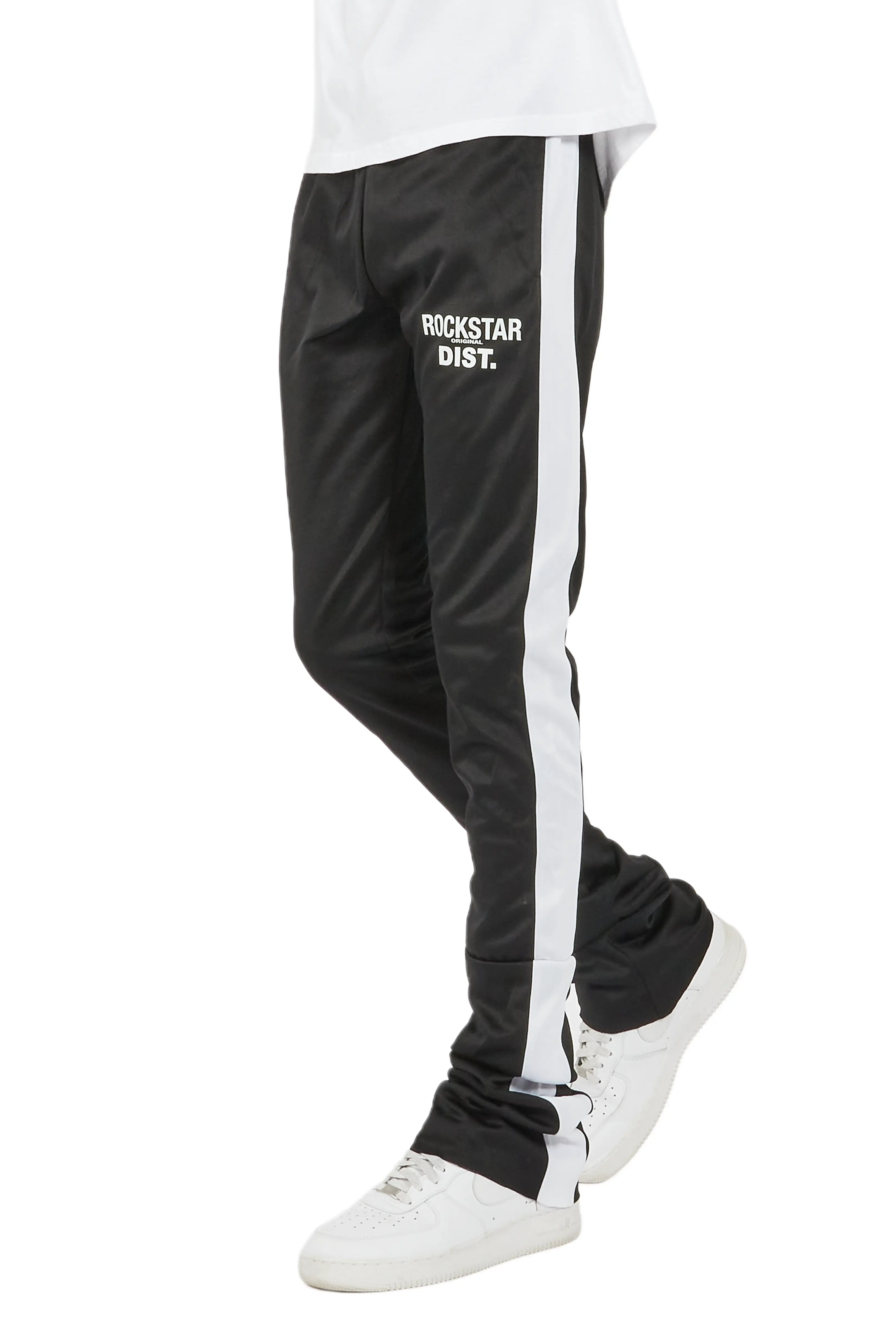 Keller Black/White Super Stacked Track Pant
