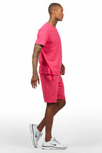 Sana Fuschia Short Set