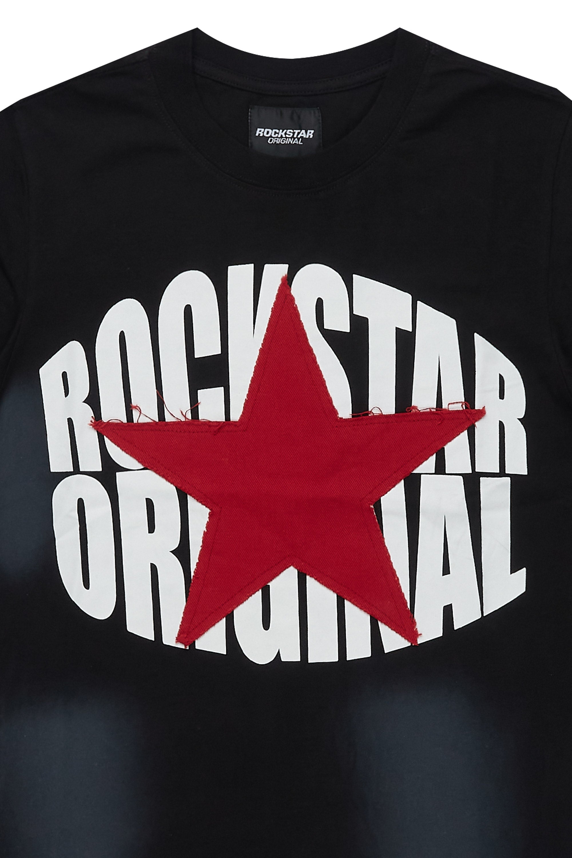 Boys Ezra Vintage Black Graphic T-Shirt