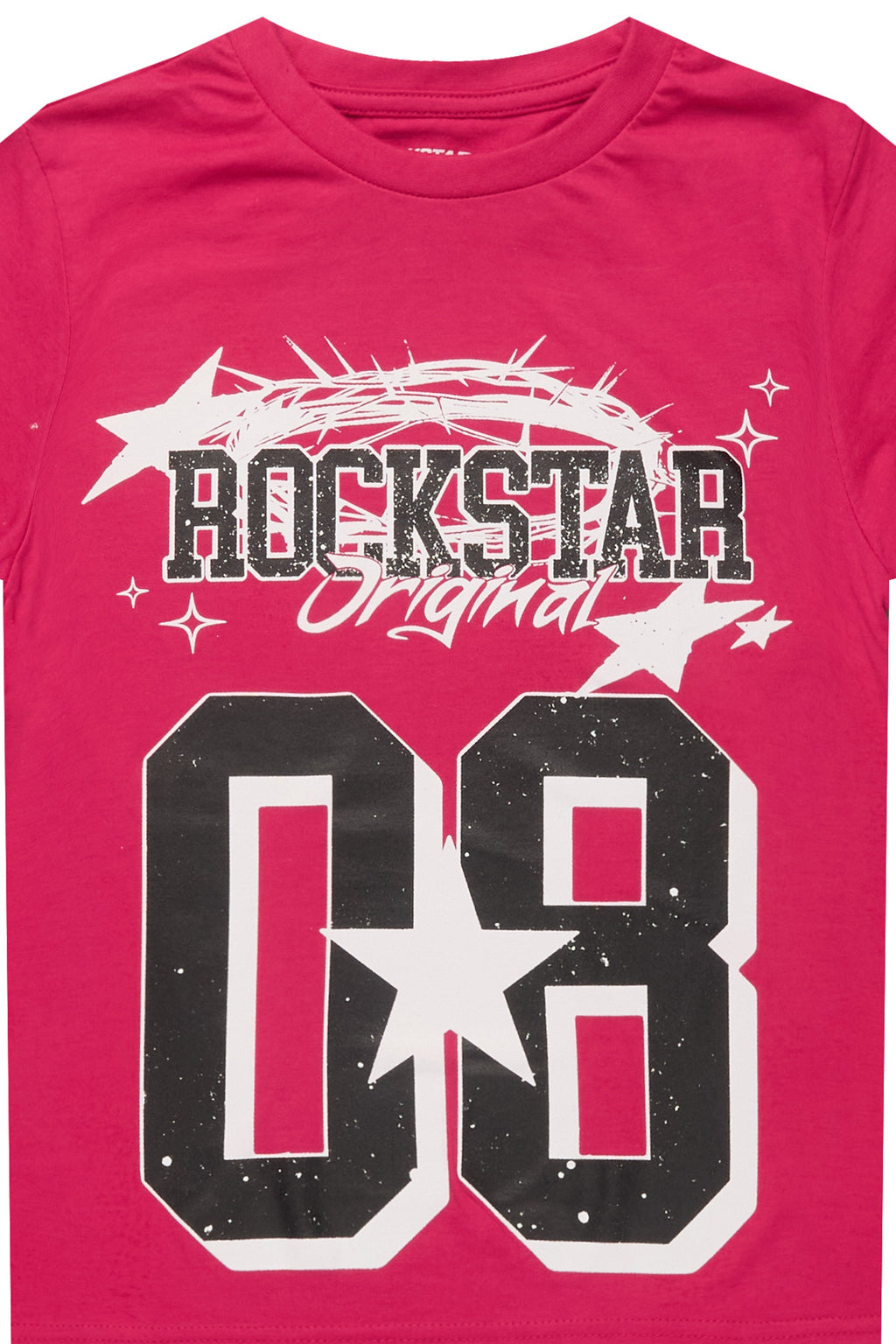 Girls Allstar Fuchsia/Black Graphic T-Shirt