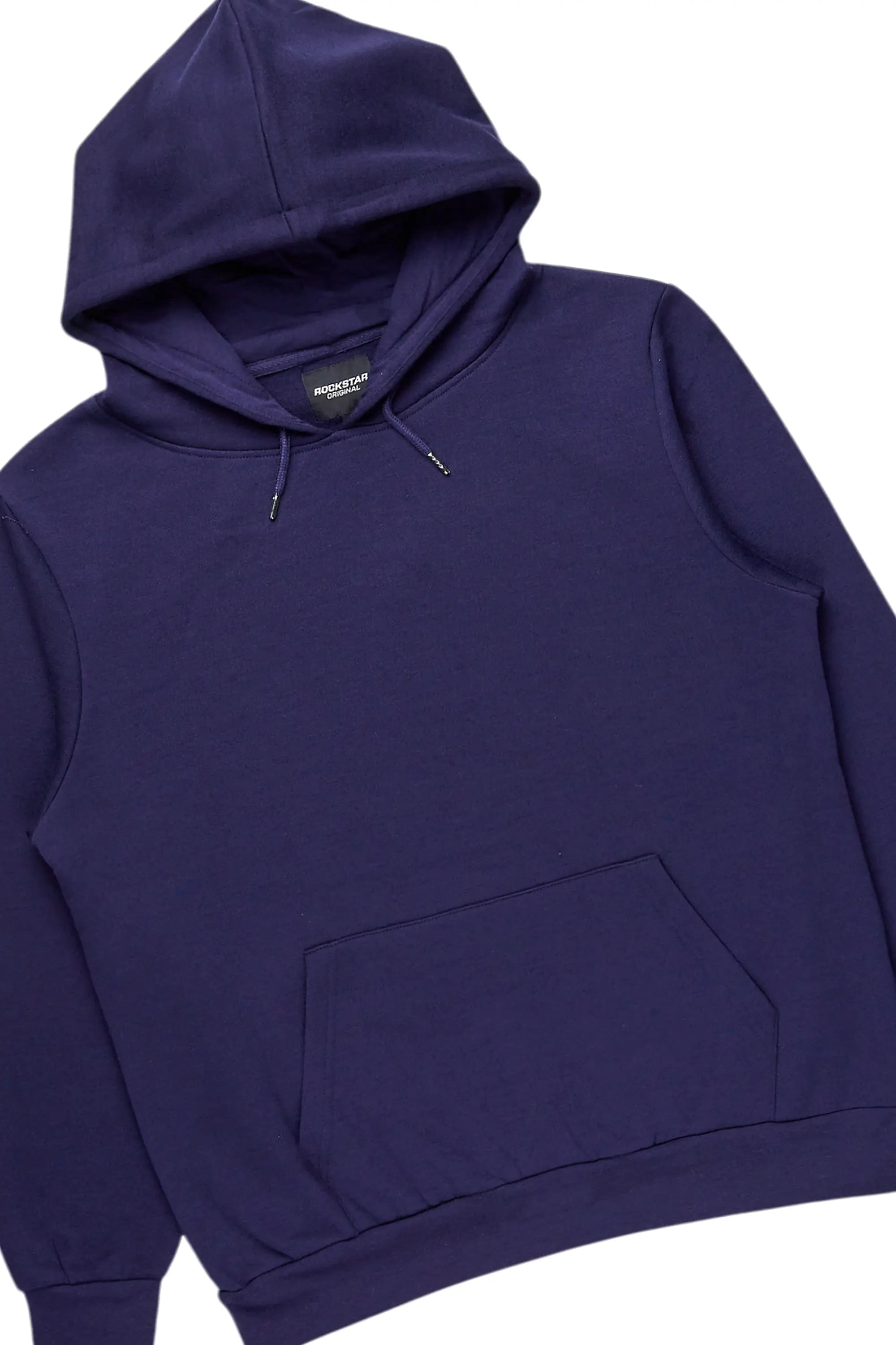 Basic Navy Hoodie/Stacked Flare Track Set