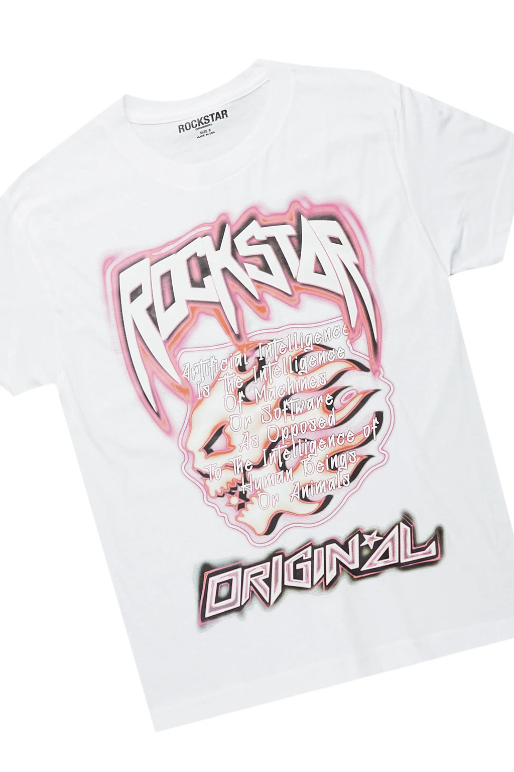 Boys Yates White/Light Blue T-ShirT/Frayed Jean Set