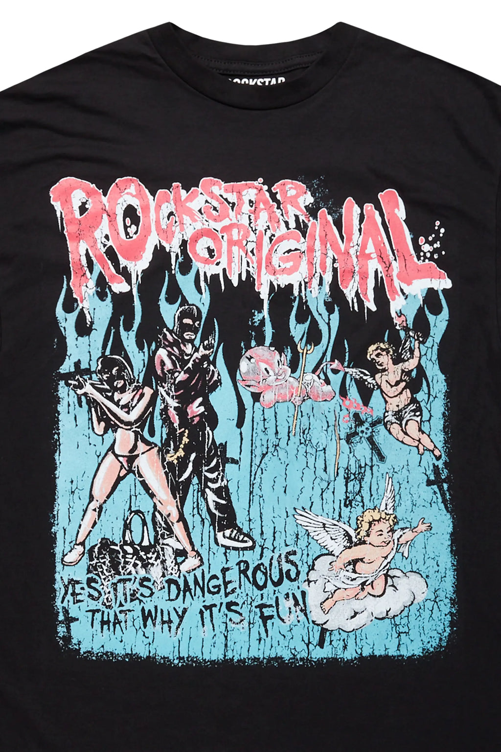 Little Lord Black Graphic T-Shirt