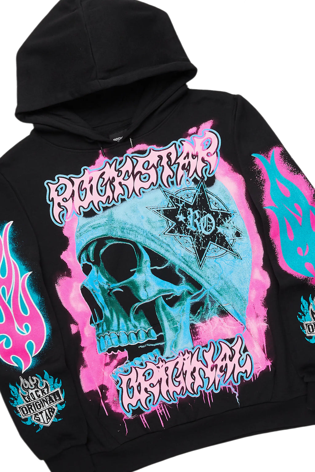 Adkin Black Hoodie/Baggy Track Pant Set