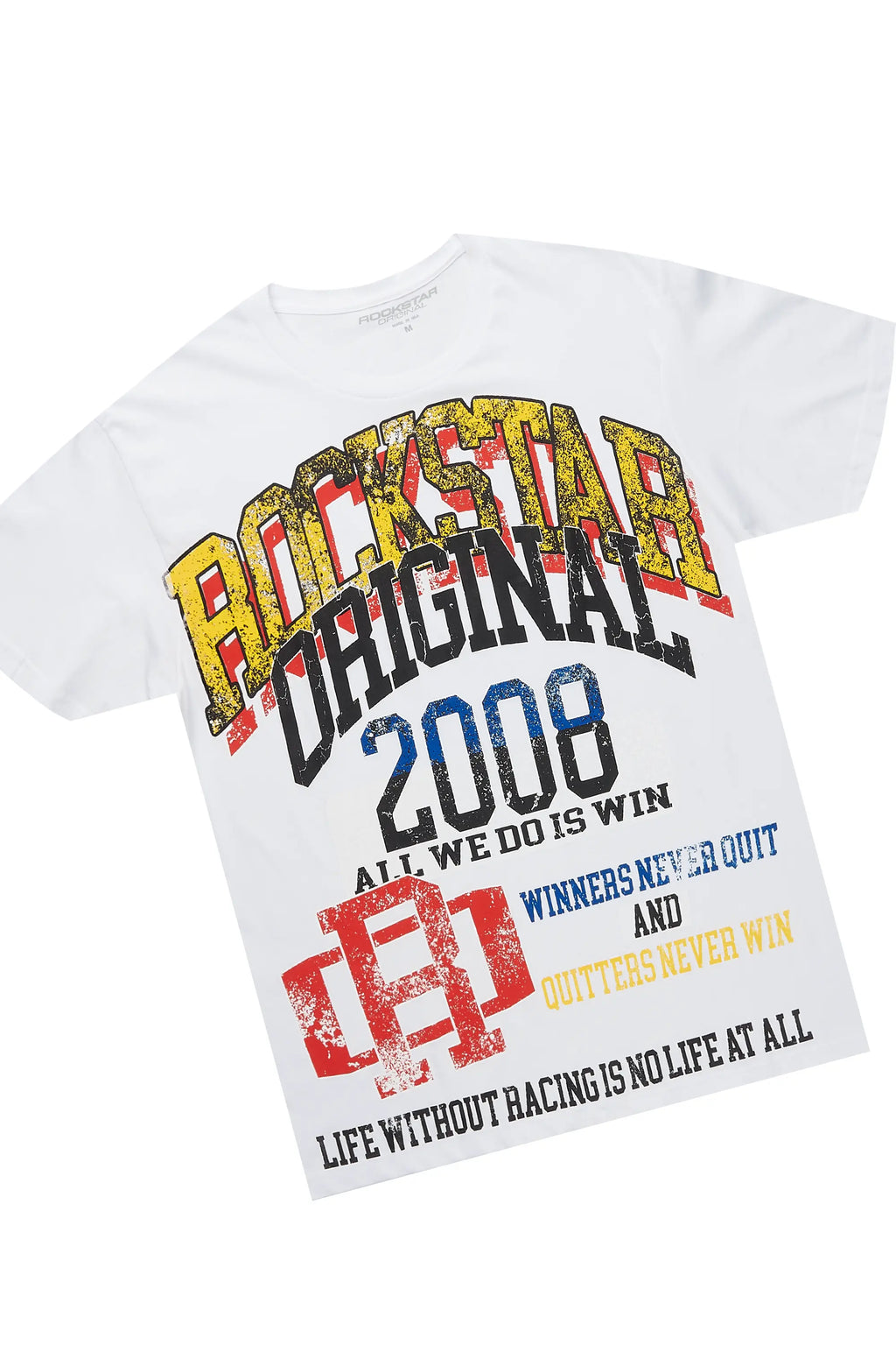 Colorful Race White/Grey T-Shirt Short Set