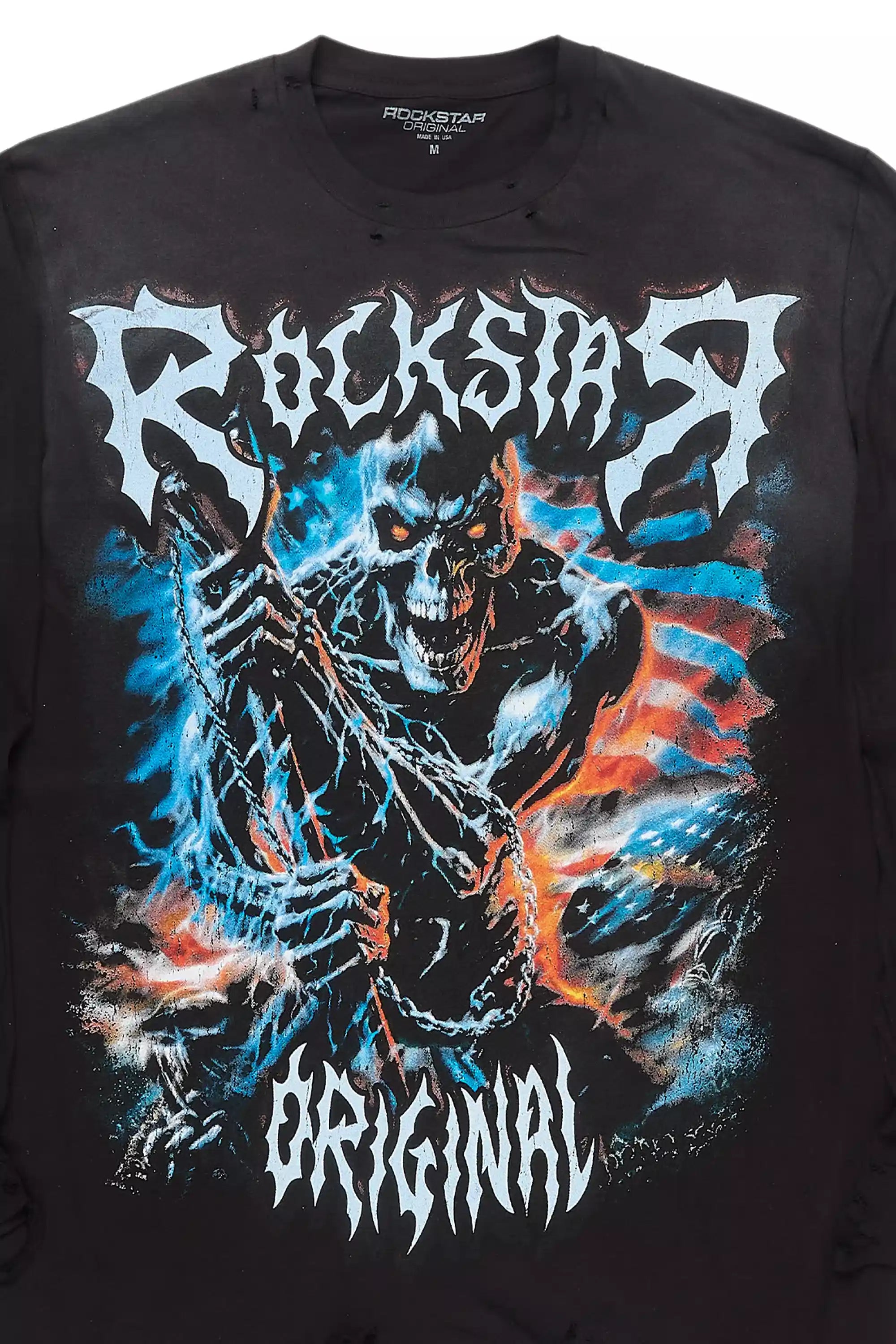 Krio Black/Multi Long Sleeve Graphic T-Shirt