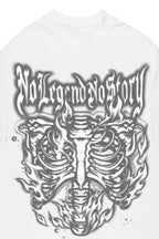 Skelly White Oversized Graphic T-Shirt